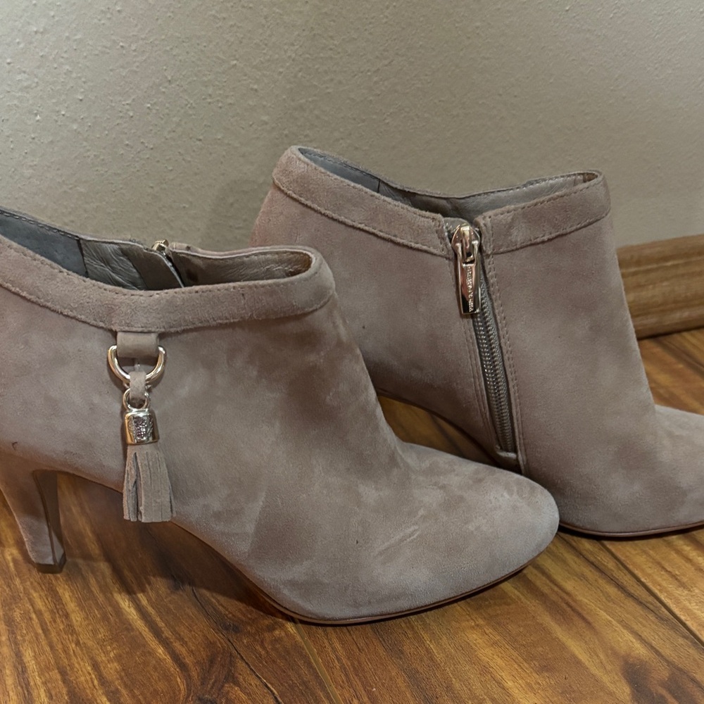 Vince Camuto Taupe Ankle Booties